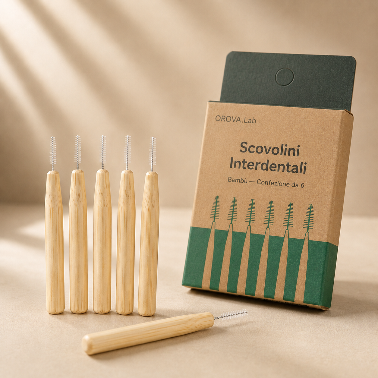 Scovolini Interdentali in Bambù